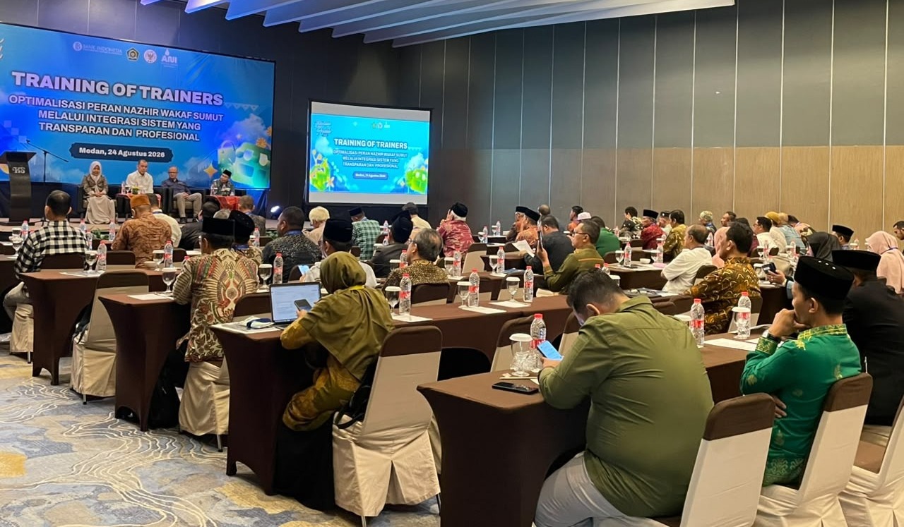 Dokumentasi kegiatan Trainer of Trainers nazhir wakaf ANI Sumatera Utara bersama Bank Indonesia di Hotel Santika Premiere Dyandra Medan